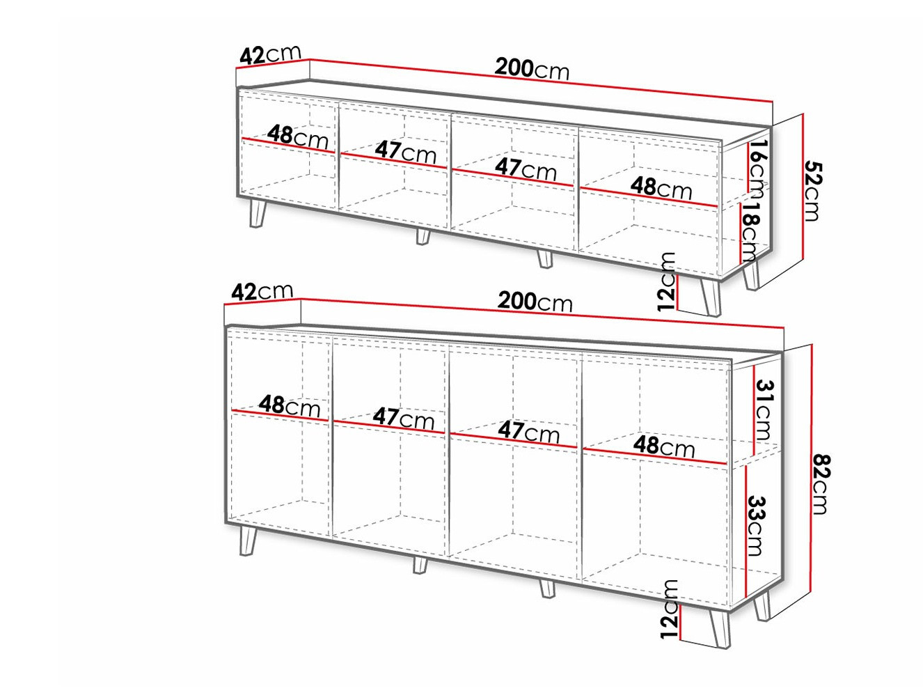 Stuemøbelsæt Charlotte 212 (Hvid)