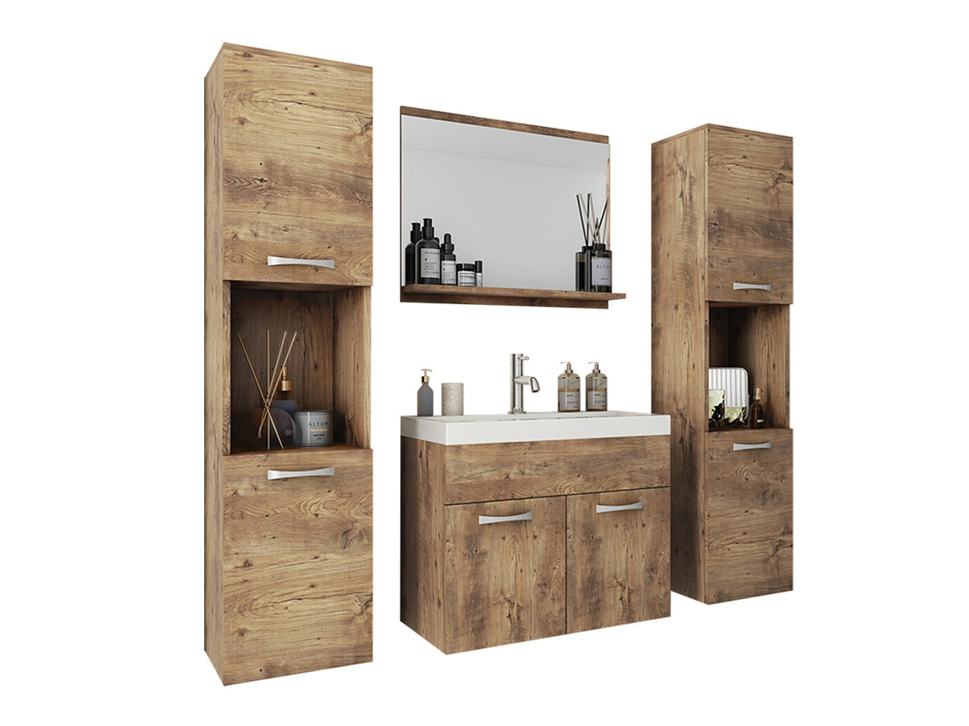 Badeværelsessæt Sarasota 123 (Nød)