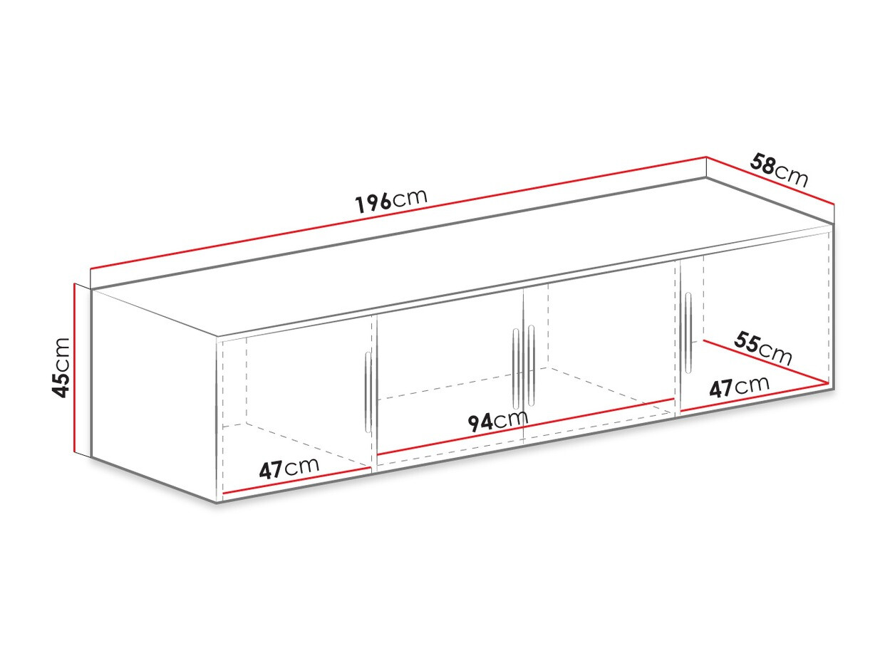 Garderobeskab Dortivu I (Grafit)