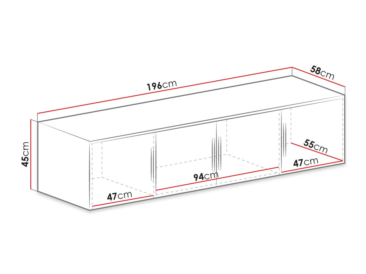 Garderobeskab Dortivu I (Hvid)