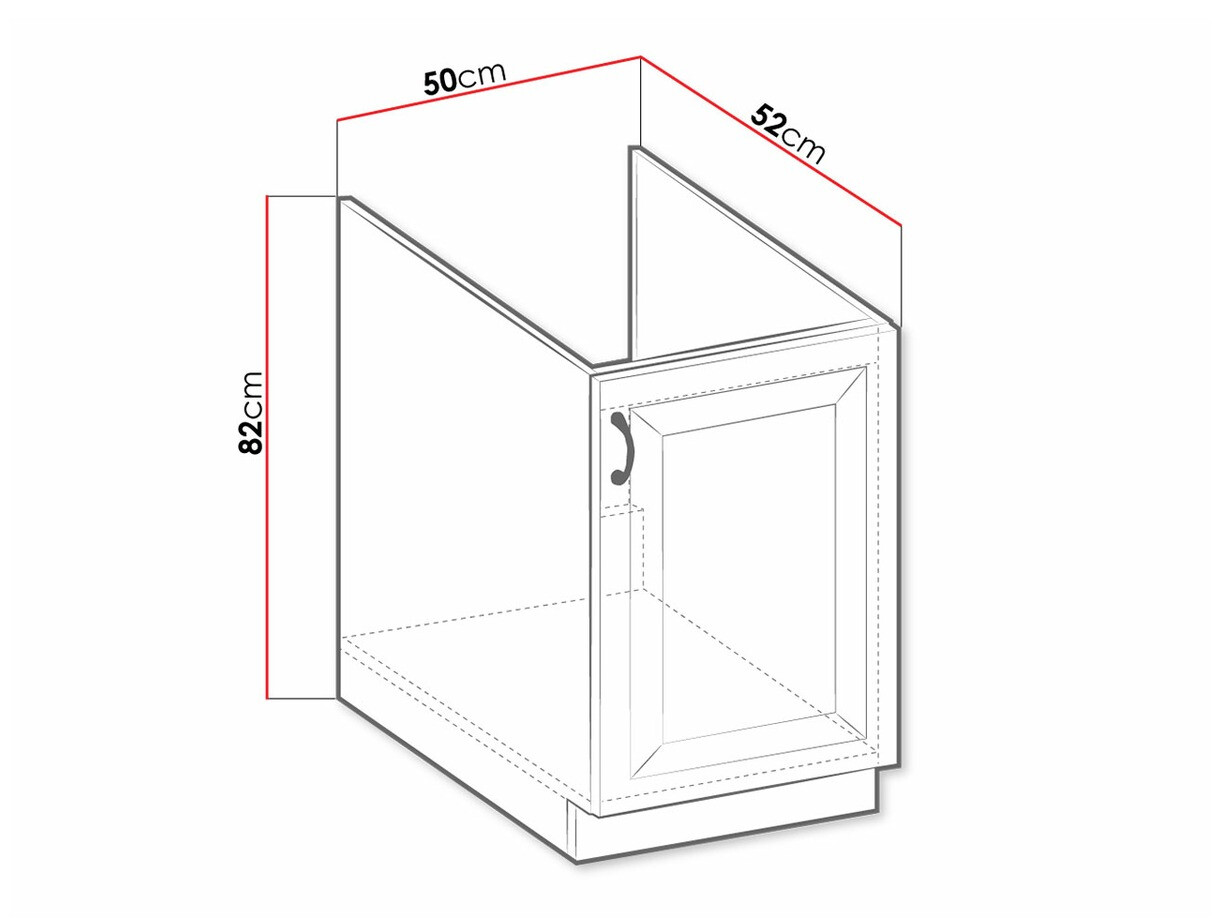 Modulopvaskeskab med låger Retro Grey 106