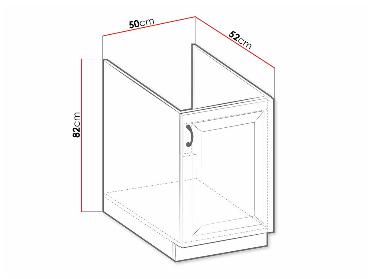 Modulopvaskeskab med låger Retro White 106