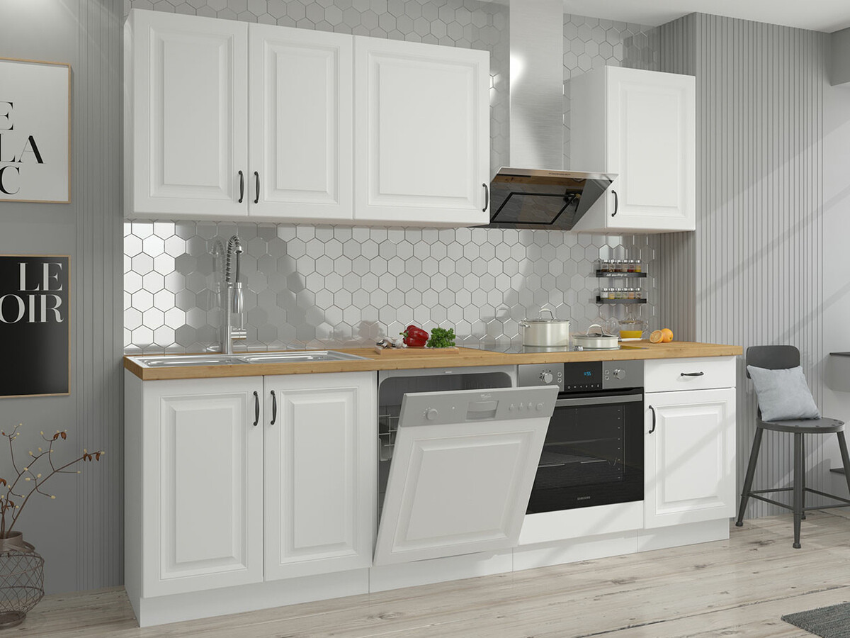 Modulopvaskeskab med låger Retro White 121