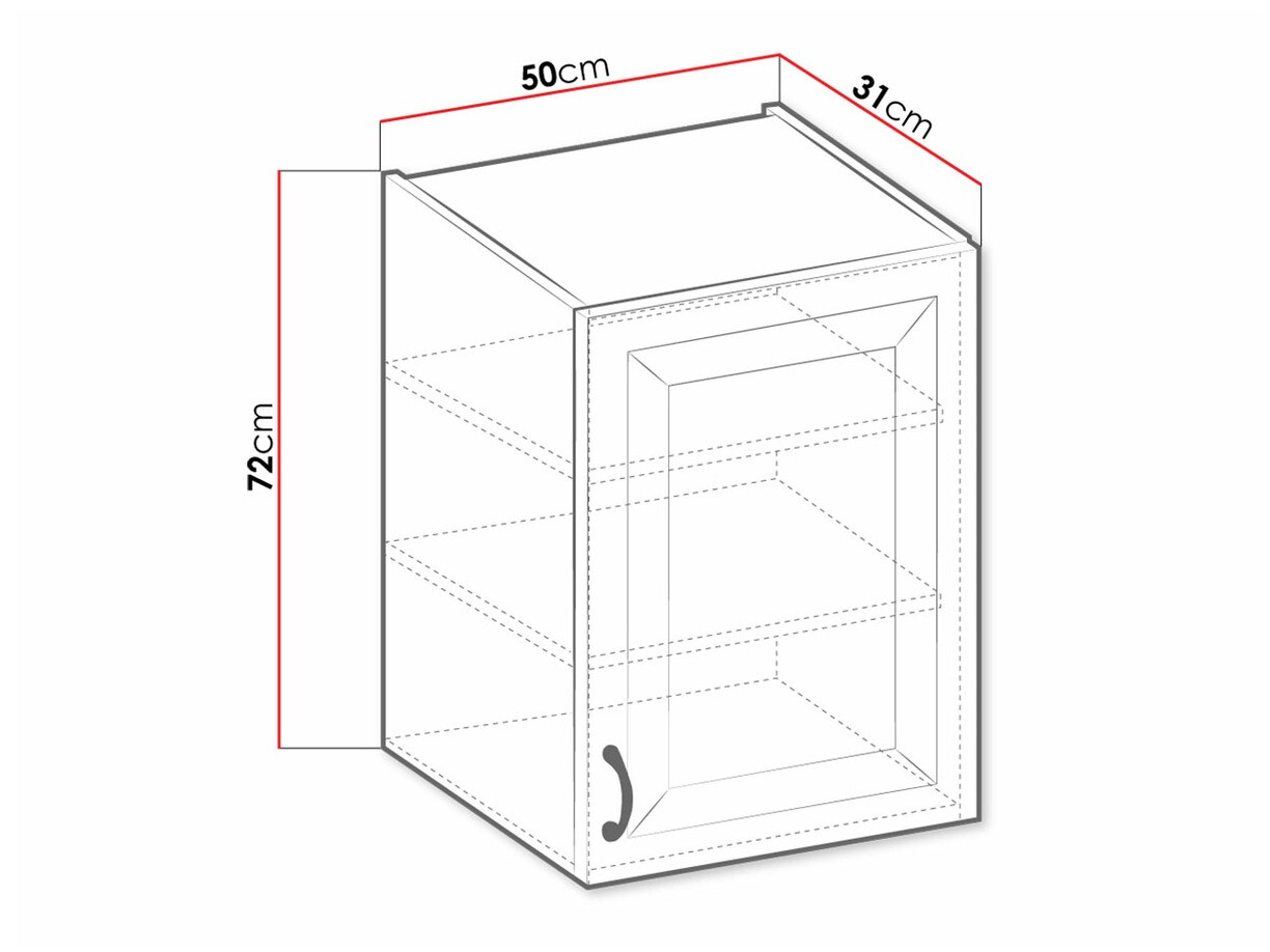 Modulvægskab Retro Grey 132