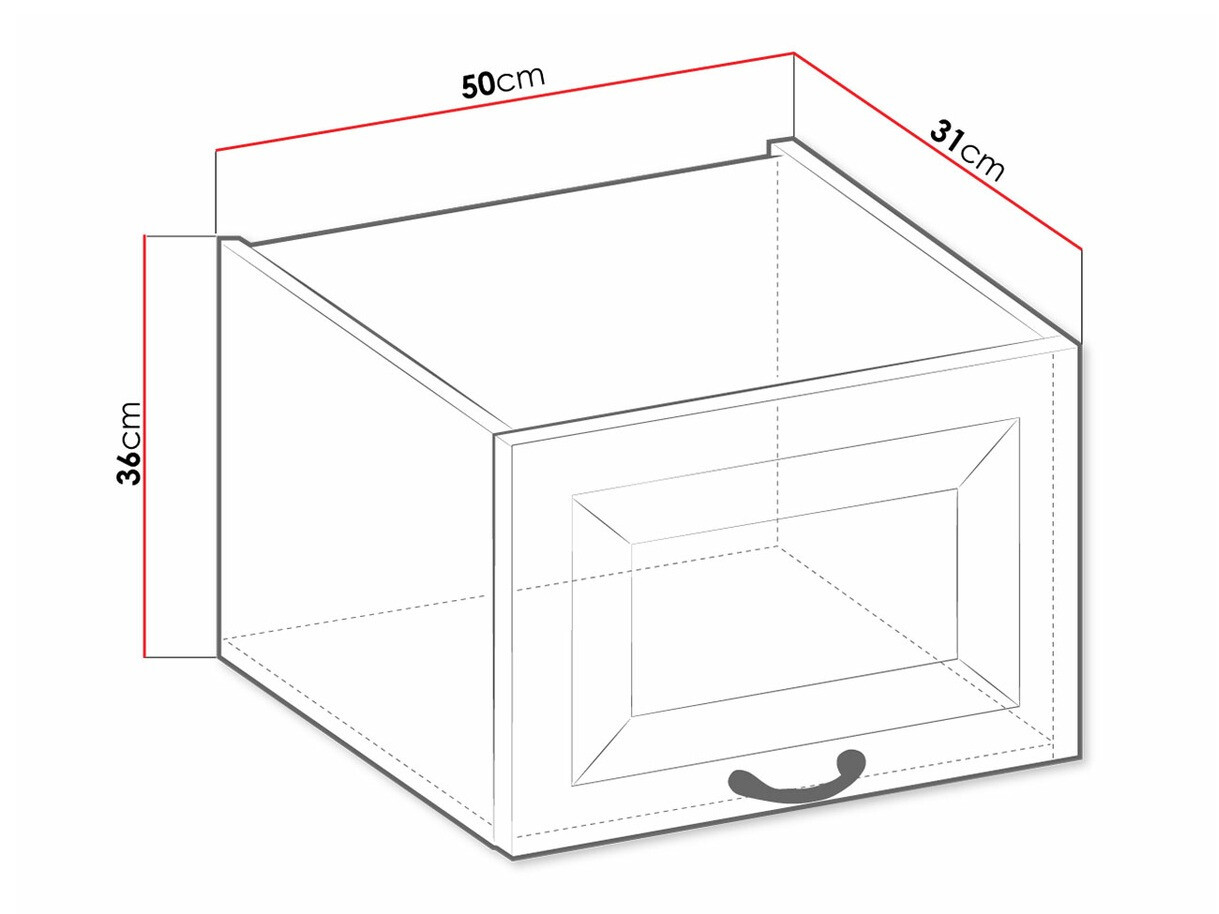 Modulvægskab Retro Grey 134
