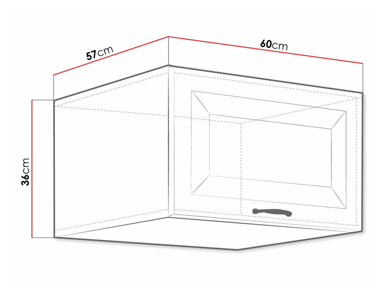Modulvægskab Retro Grey 138