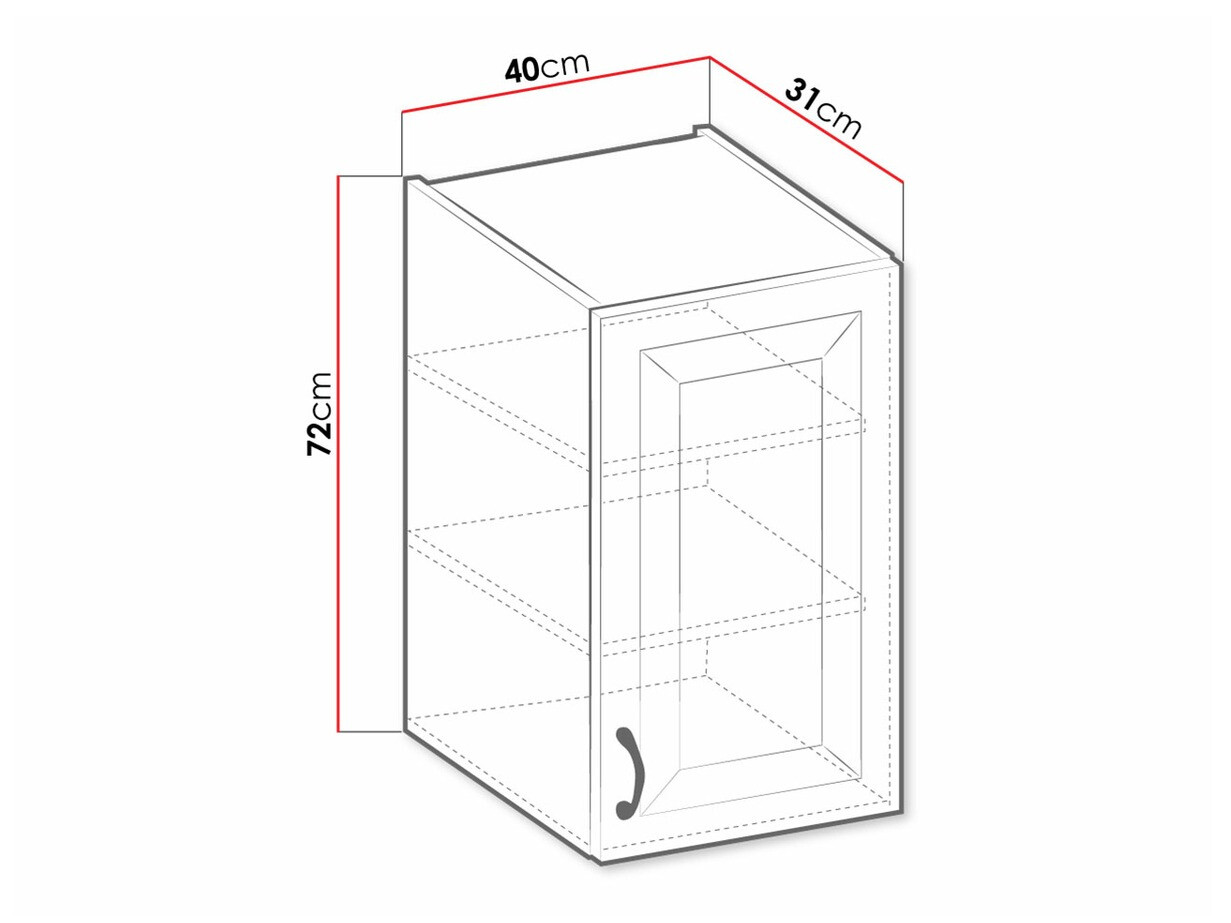 Modulvægskab Retro White 126