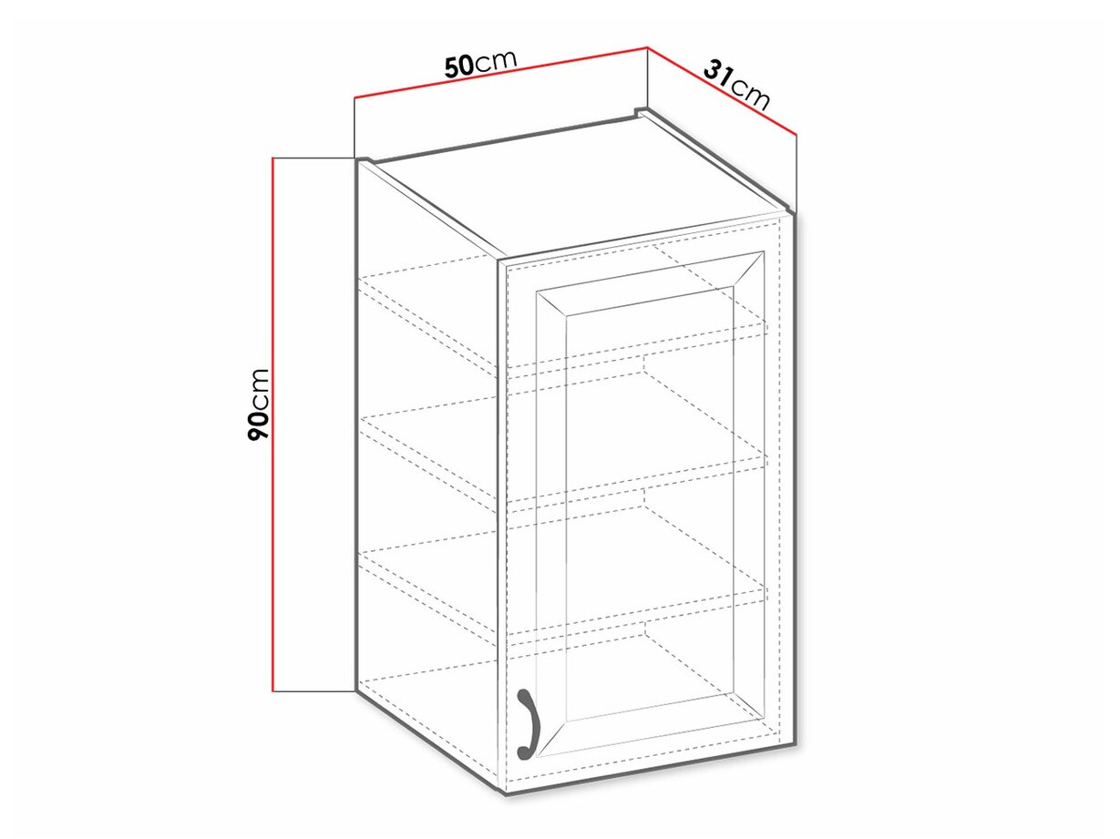 Modulvægskab Retro White 133