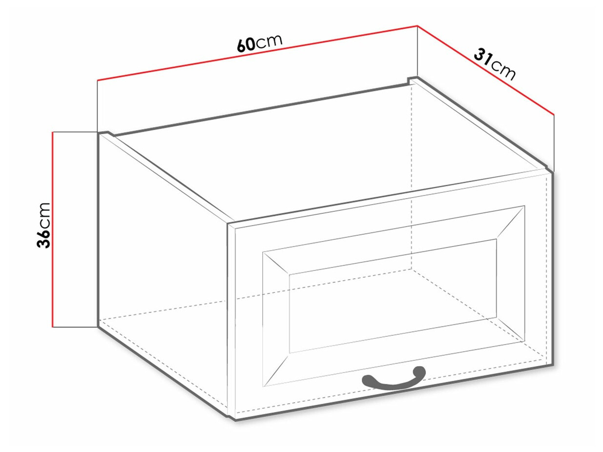 Modulvægskab Retro White 137