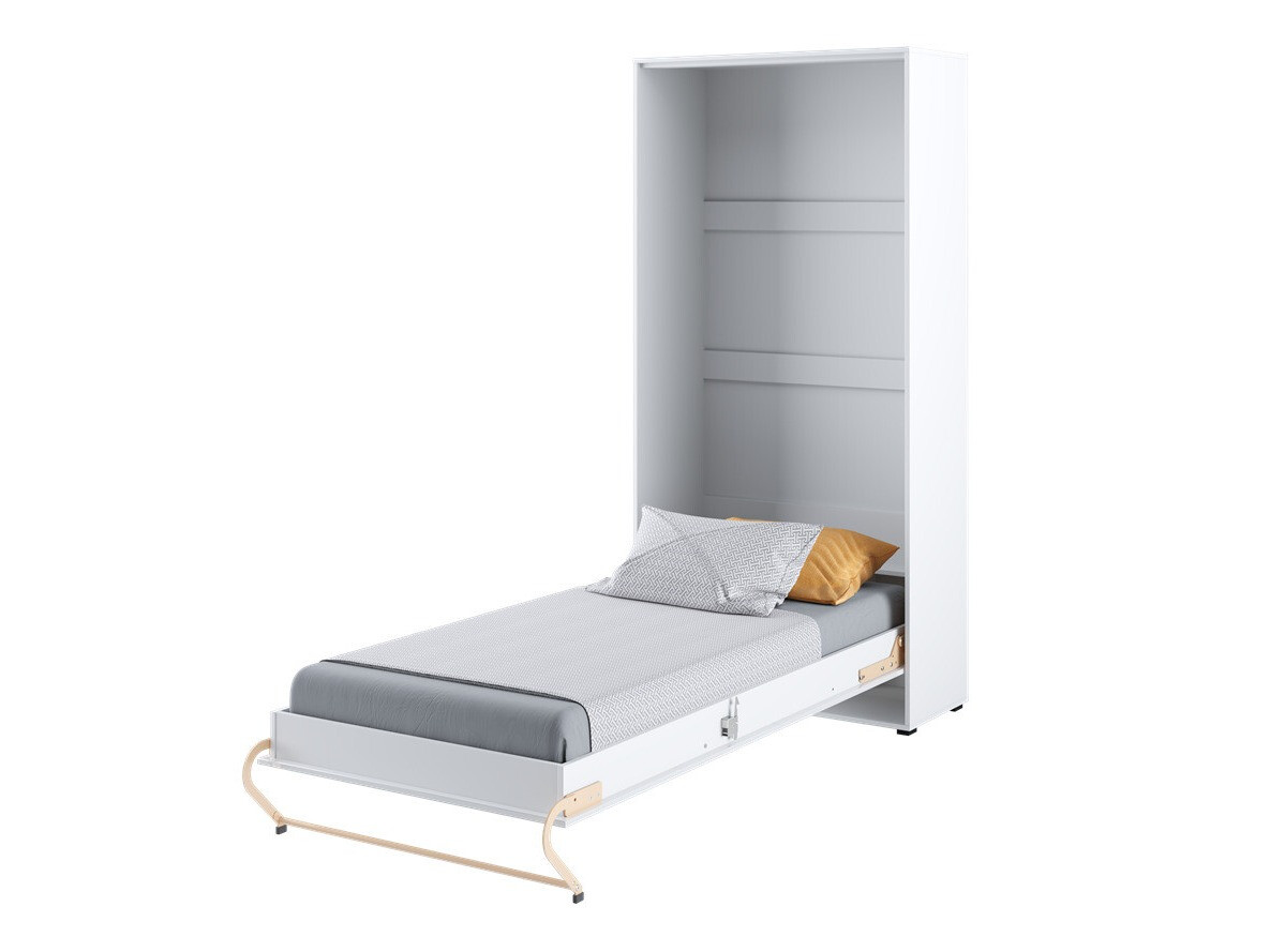 Vægseng Concept Pro Lenart III (Hvid + Glansfuld hvid)