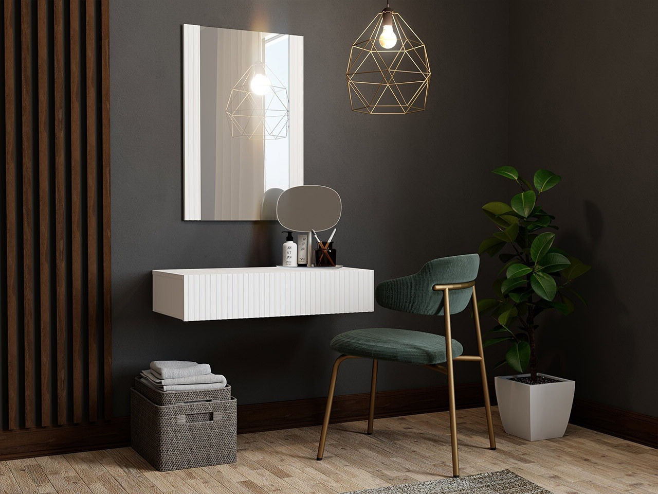 Sminkebord Dicto (Hvid)