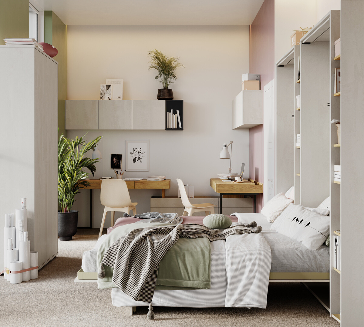 Vægseng Concept Pro Lenart Levfere 103 (90 x 200 cm)