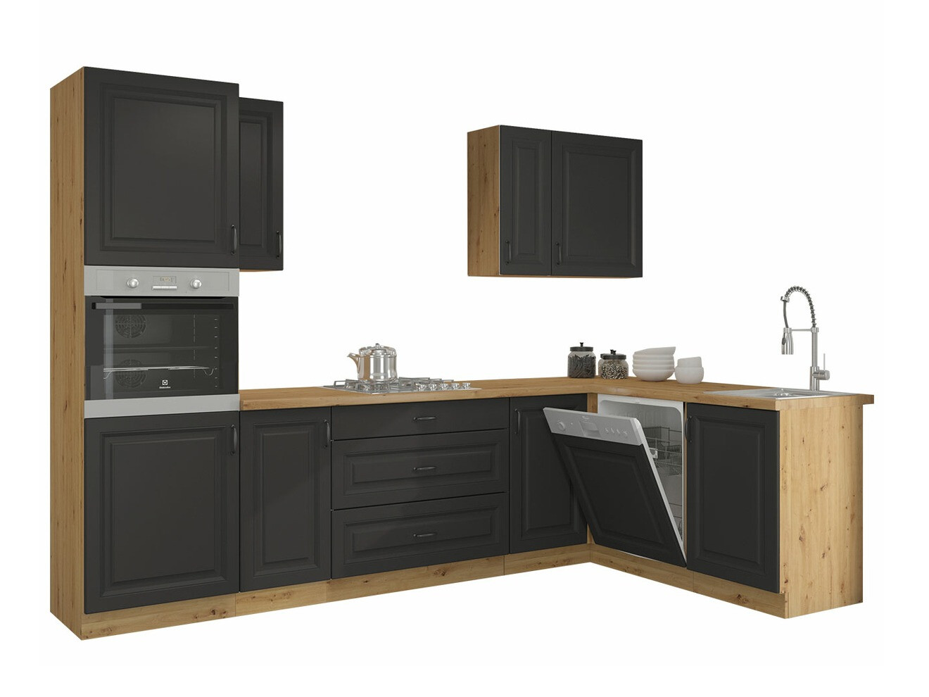 Modulkøkkensæt Retro Grey 148