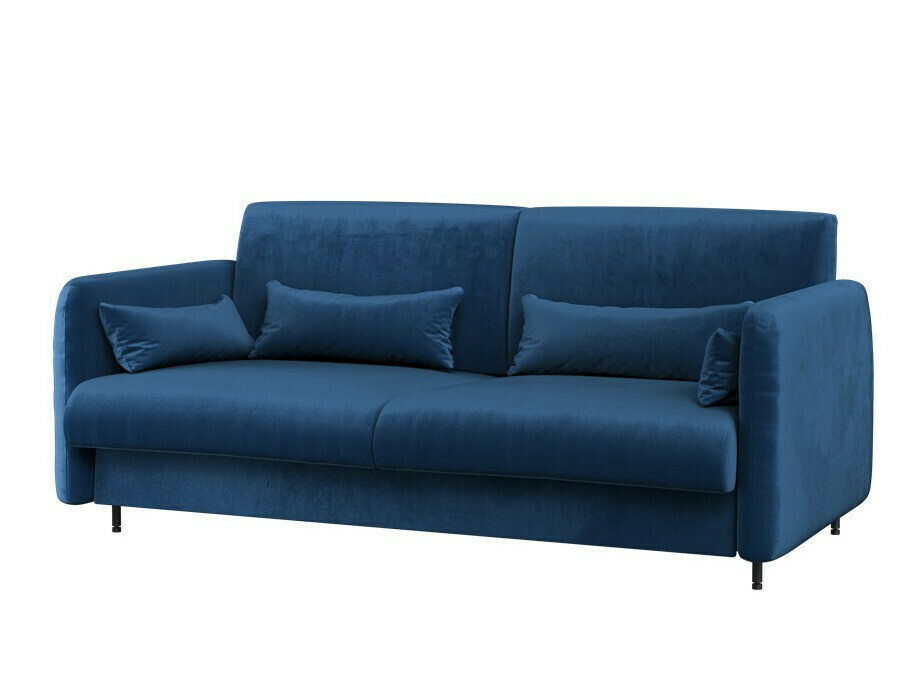 Møbelsæt Concept Pro Lenart VI (Glansfuld hvid + Hvid + Blå)
