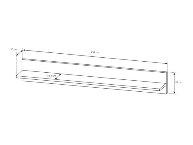Stuemøbelsæt Novbela 113 (Hvid + Glansfuld hvid + Grandson eg)