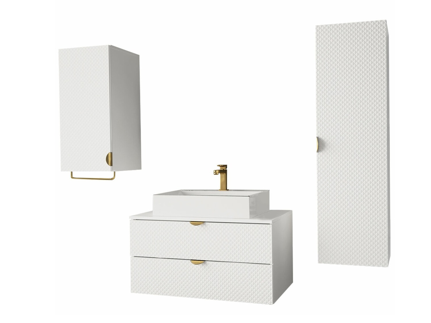 Badeværelses-sæt Fenenou 103 (Hvid)