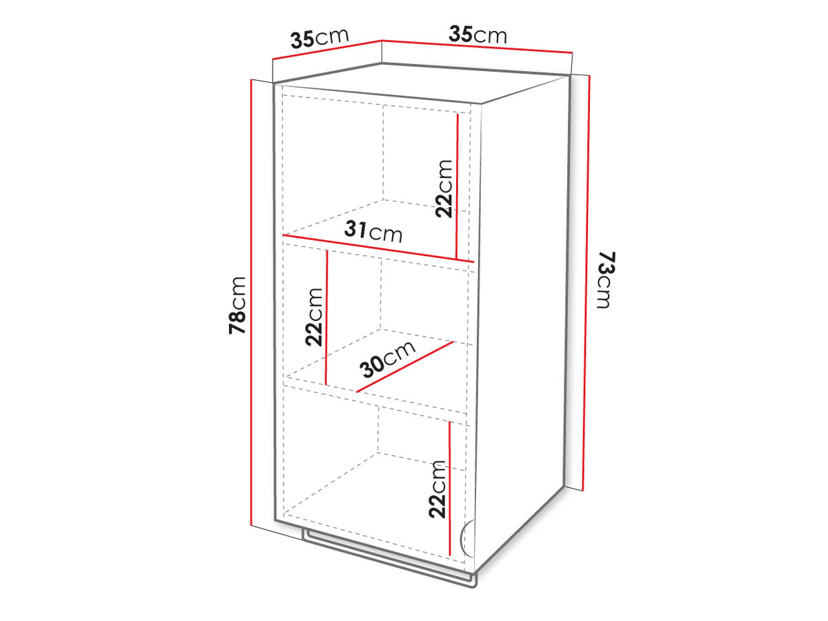 Vægmonteret badeværelsesskab Matrix (Grå)