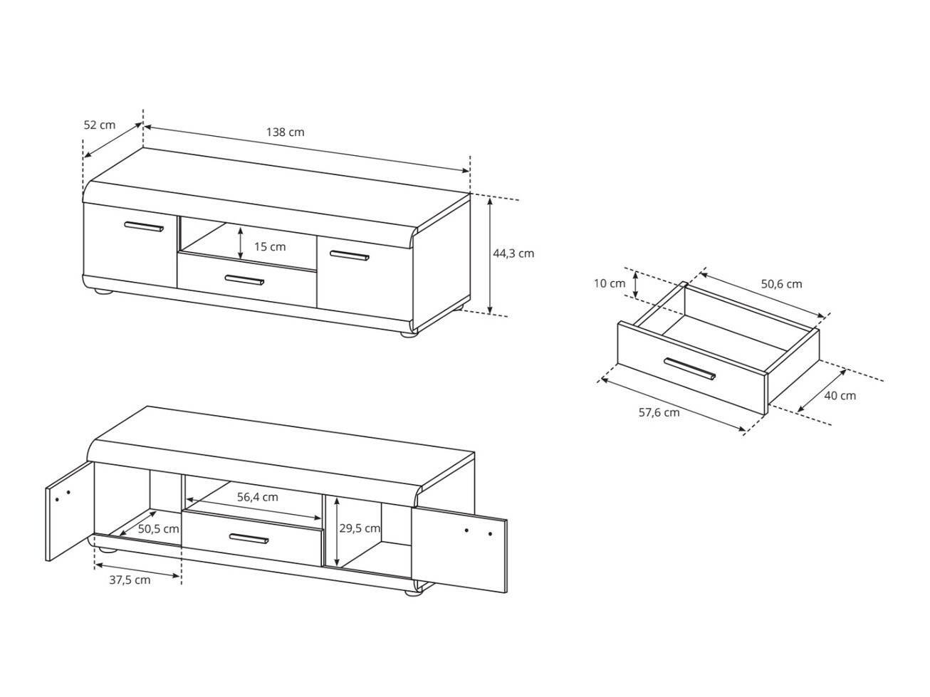 TV-bord Evarleve 103
