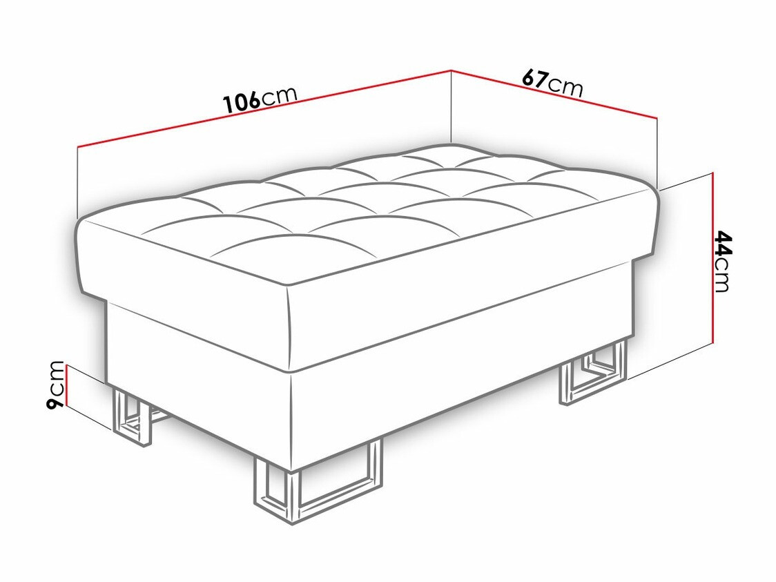 Polstret bænk Comfivo Anima (Venus Velvet 2932)