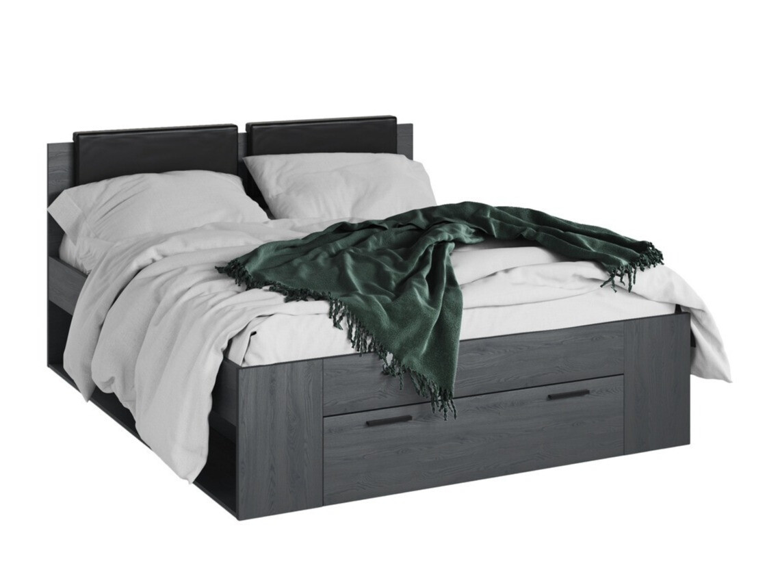 Seng Levruvu 106 (Grå eg + Sort)