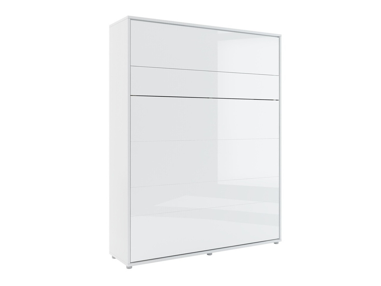 Vægseng Concept Pro Lenart (Hvid + Glansfuld hvid)