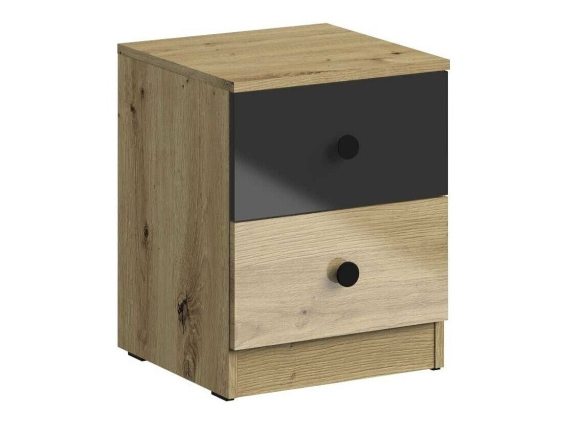 Sengebord Mirelbu 108 (Artisan eg + Blank sort)