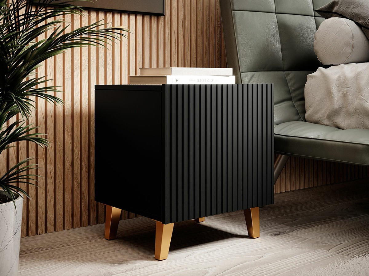 Sengebord Dicto (Sort + Gylden) (2stk.)