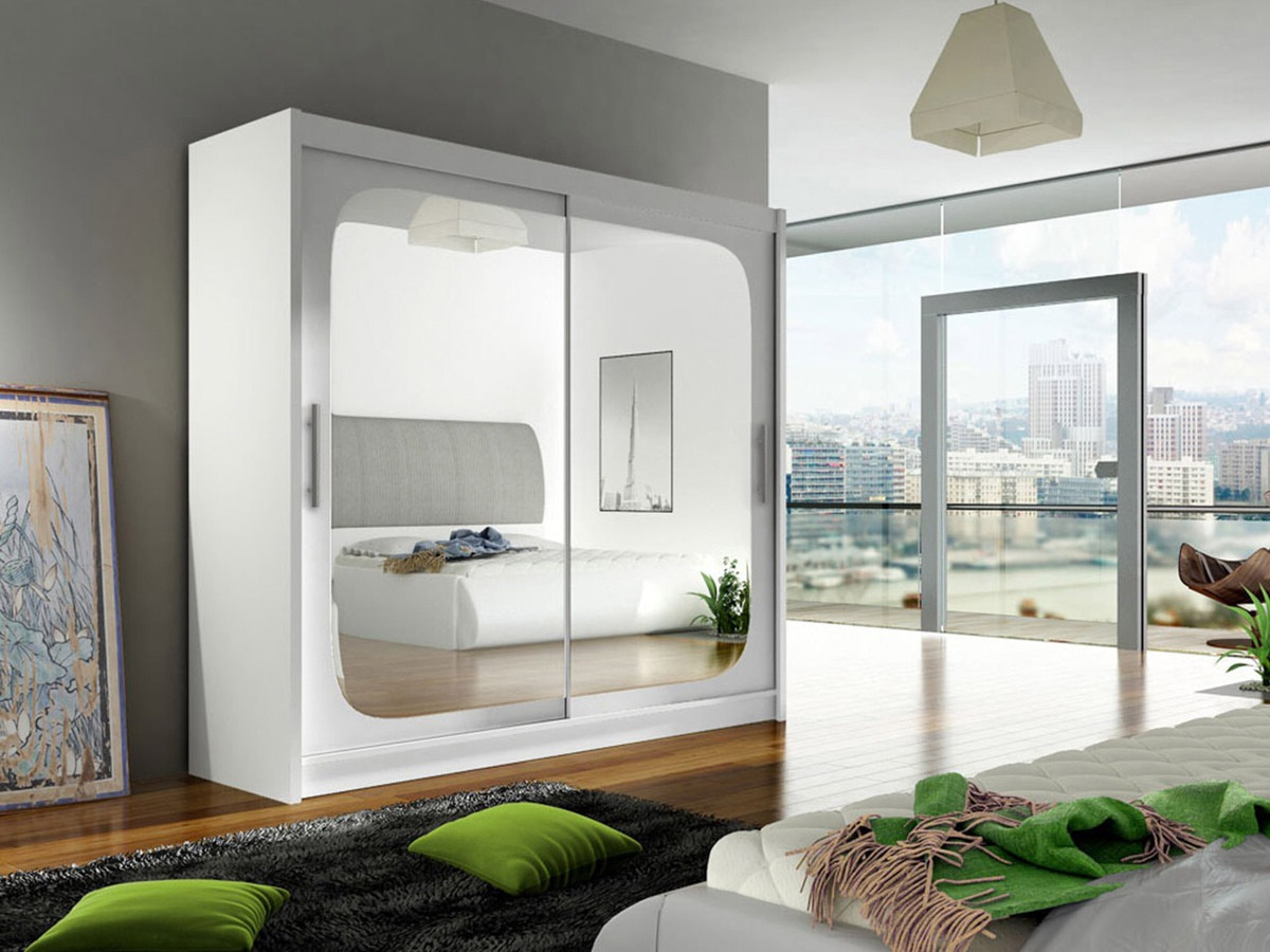 Garderobeskab Closico Pallor VIII (Hvid)