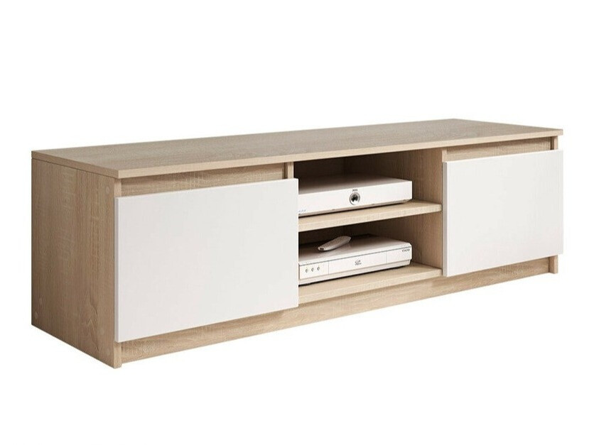 TV-bord Sarasota 139 (Sonoma eg + Hvid)