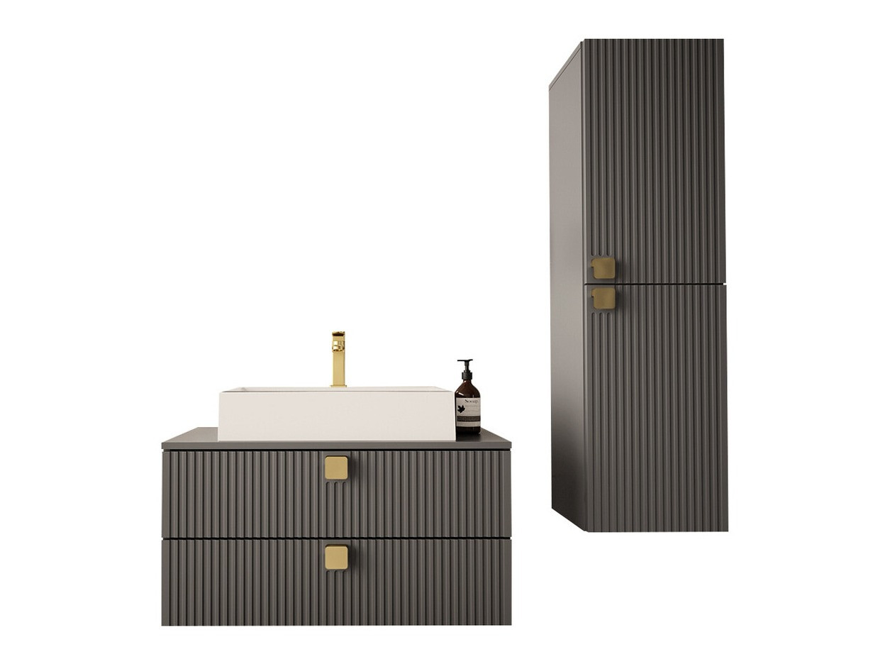 Badeværelsessæt Orlvera 103 (Grå)