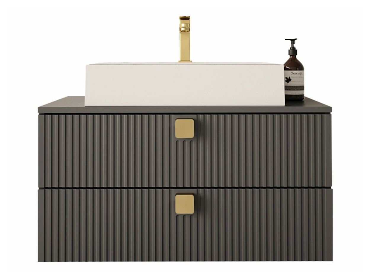 Vægbadeværelsesskab til håndvask Orlvera 102 (Grå)