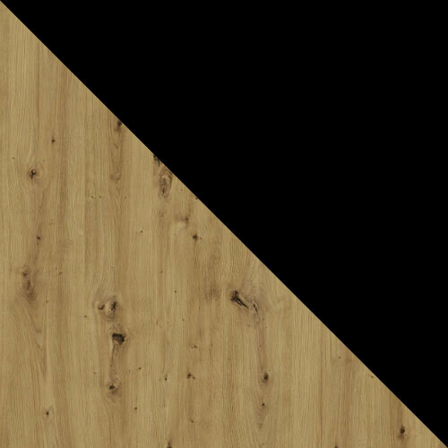 Spisestuesæt Victorville 288 (Artisan eg + Sort)