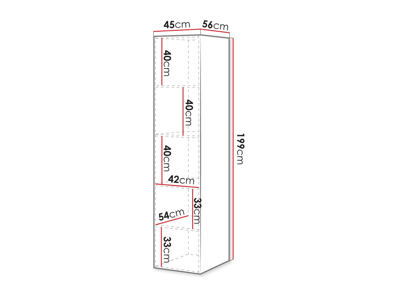 Reol Dicto II (Hvid)