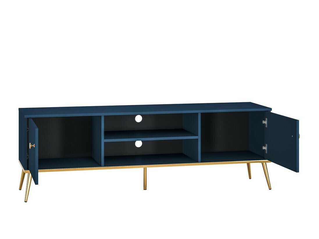 Stuemøbelsæt Flonovu 110 (Mørkeblå + Gylden)