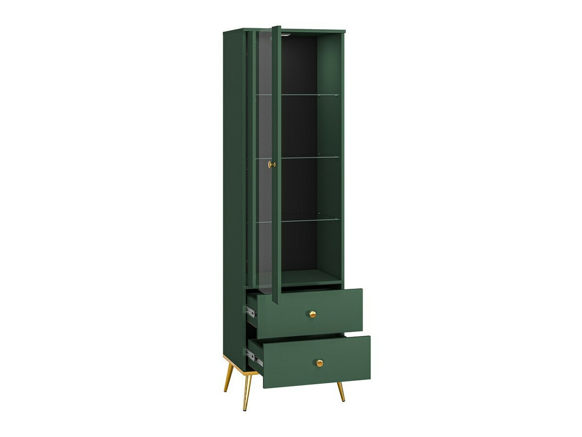 Stuemøbelsæt Flonovu 110 (Mørkegrøn + Gylden)