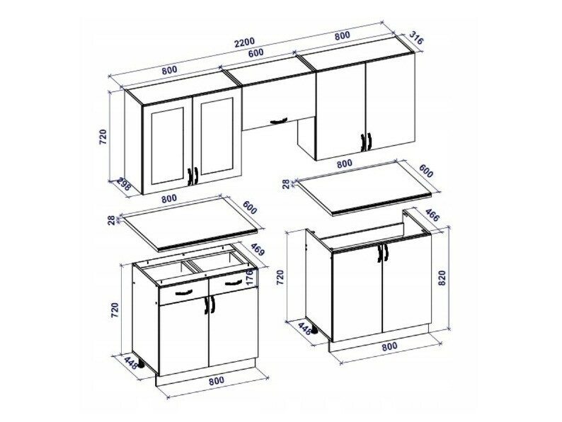 Køkkensæt Houston Lumen I