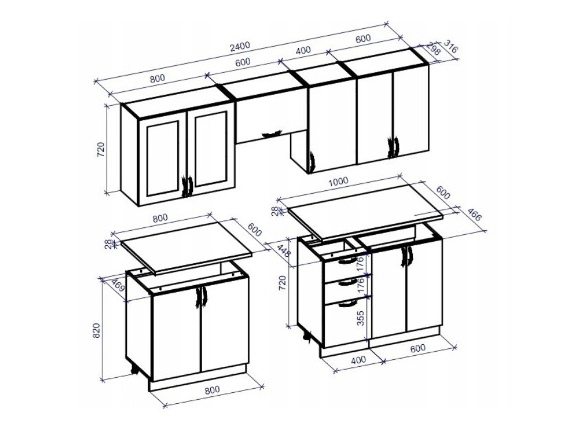 Køkkensæt Houston Lumen II
