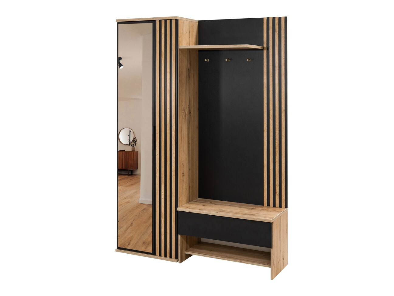 Entrésæt Honolulu 161 (Sort + Wotan eg)