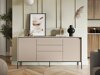 Kommode Fernolu 100 (Beige + Sort)