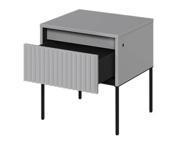 Sengebord Fernolu 111 (Grå + Sort)