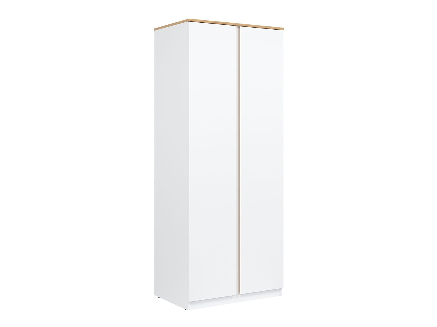 Garderobeskab Catelbi 107 (Hvid + Egetræ)