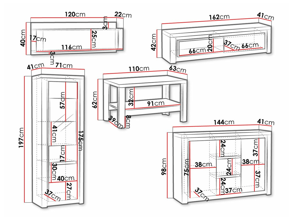 Stuemøbelsæt Etrmona 117