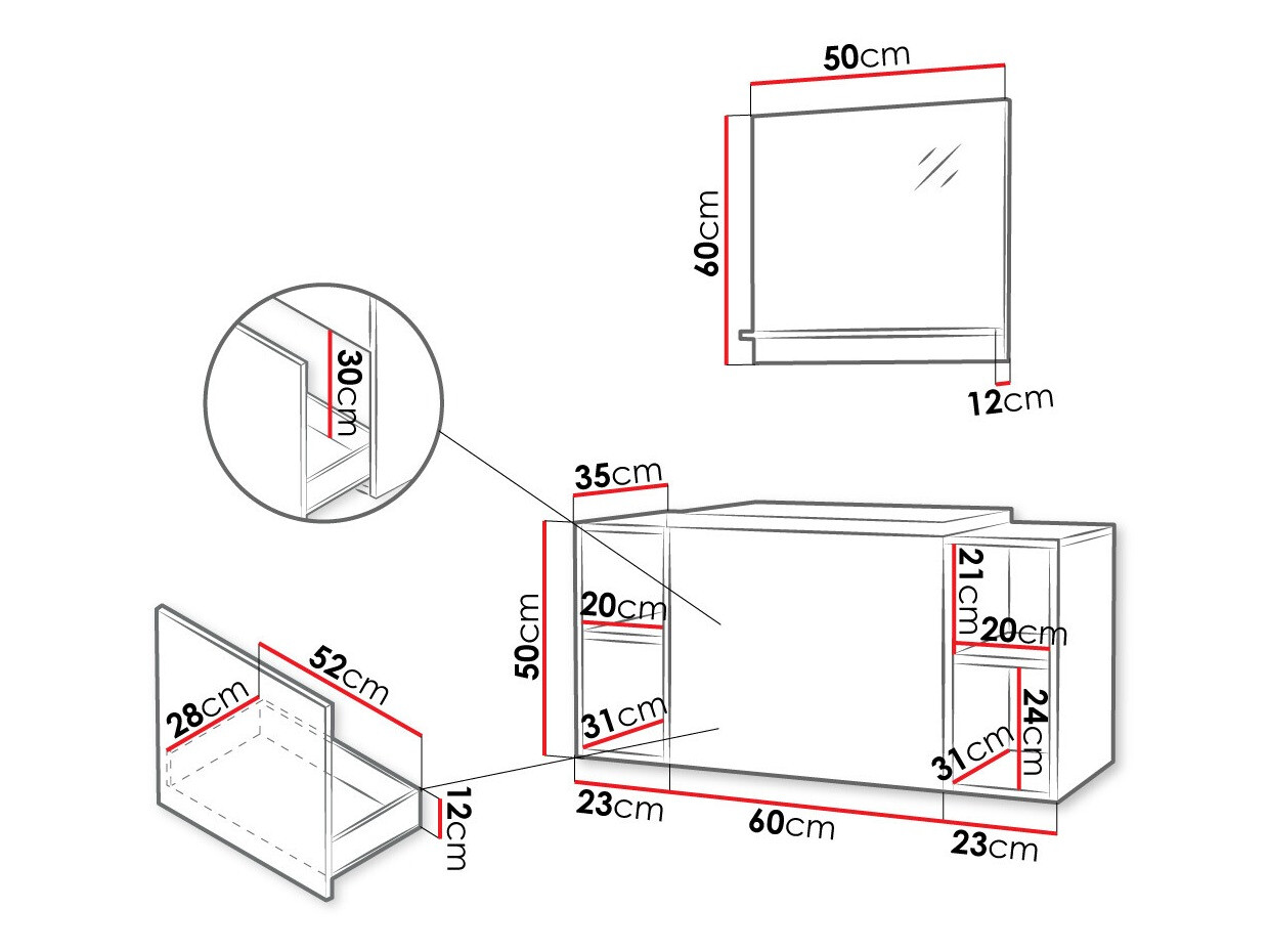 Badeværelsessæt Comfivo Delphinus IX (Hvid)