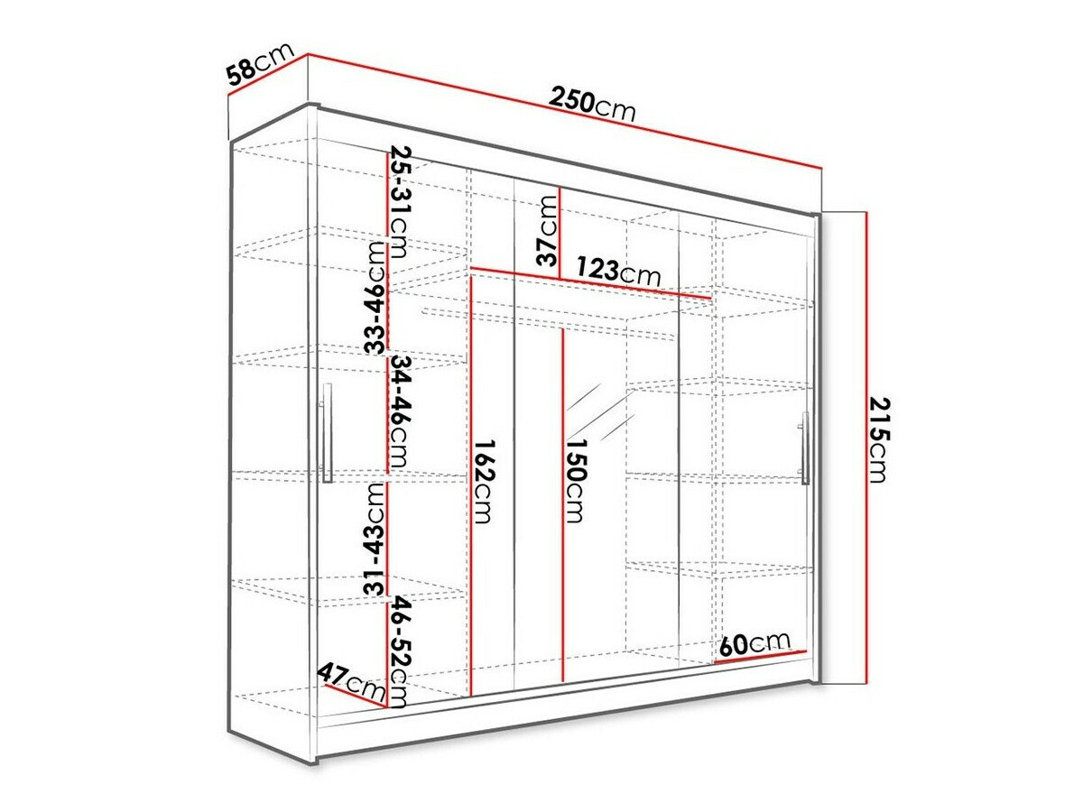 Garderobeskab Closico Ordo I (Hvid)