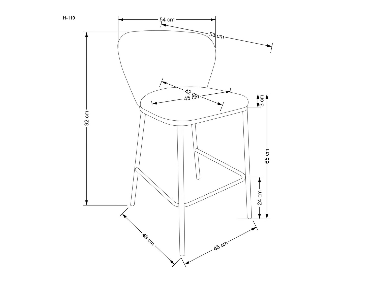 Counterstol Houston 1510