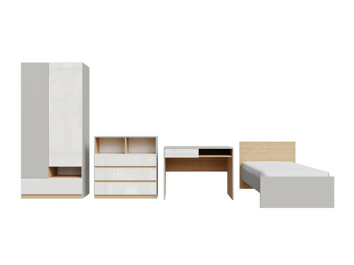 Møbelsæt Nuevaru 118 (Glansfuld hvid)