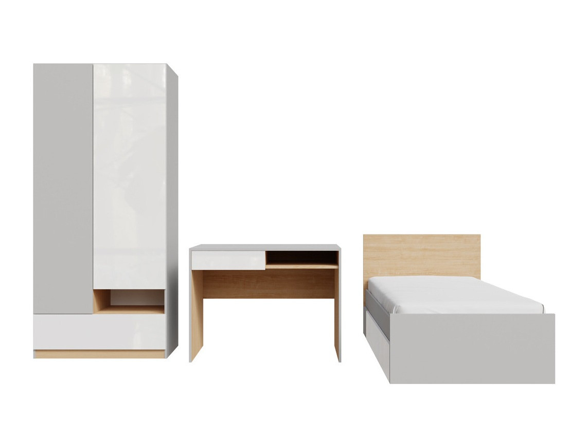 Møbelsæt Nuevaru 118 (Glansfuld hvid)