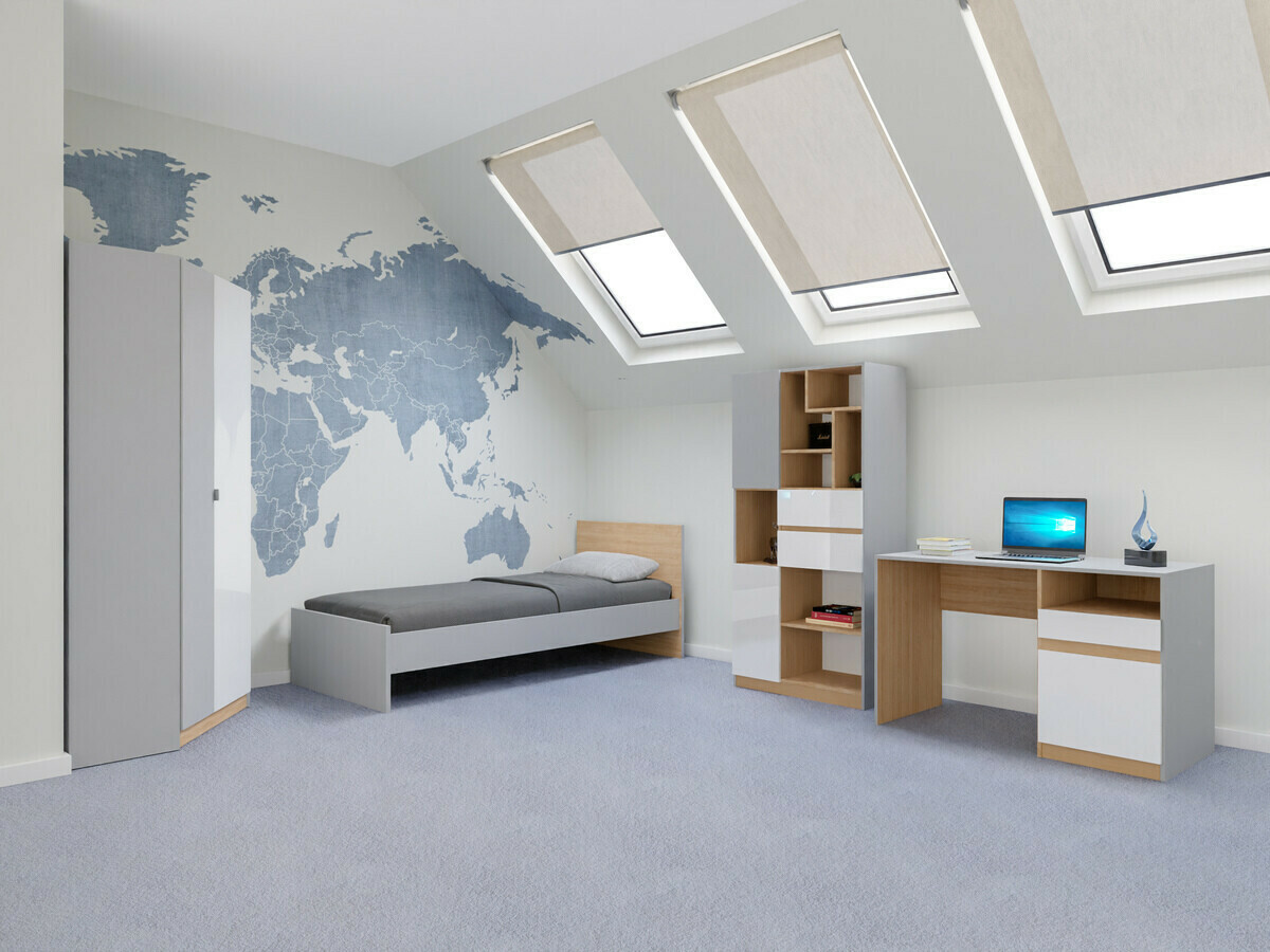 Møbelsæt Nuevaru 120 (Glansfuld hvid)