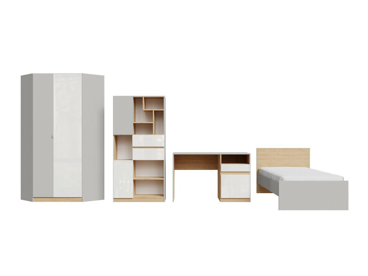 Møbelsæt Nuevaru 120 (Glansfuld hvid)