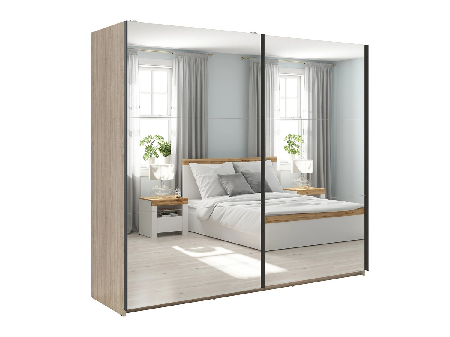 Garderobeskab Livevaro 122 (Sonoma eg)